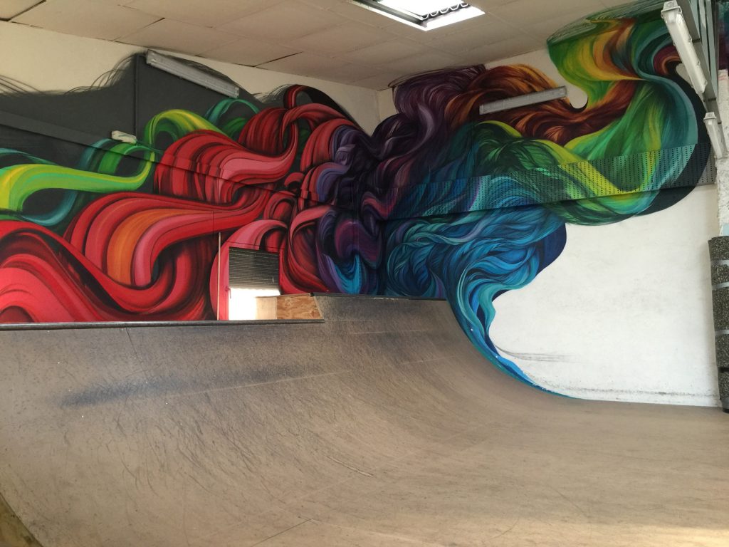 Miguel Mazarío Hurricane Skate House graffiti